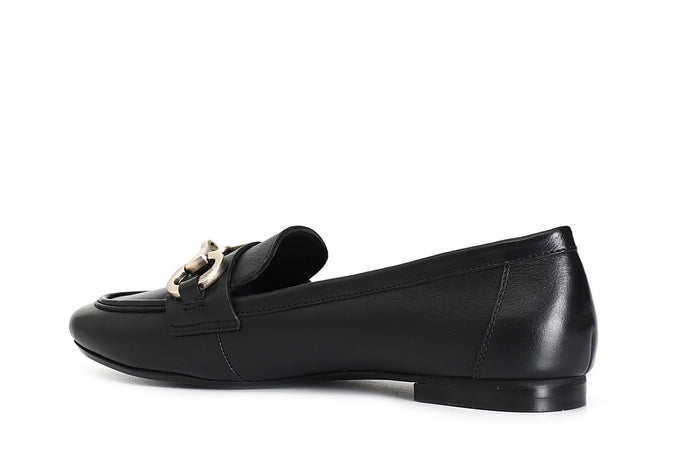 MOCASSINO IN PELLE CON MORSETTO