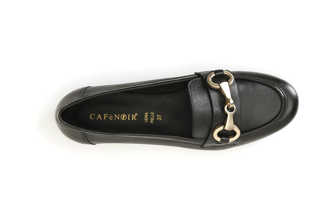 MOCASSINO IN PELLE CON MORSETTO