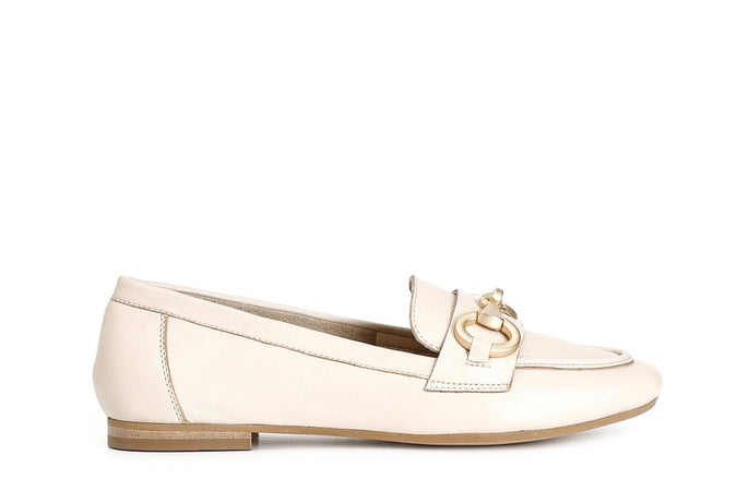 MOCASSINO IN PELLE CON MORSETTO