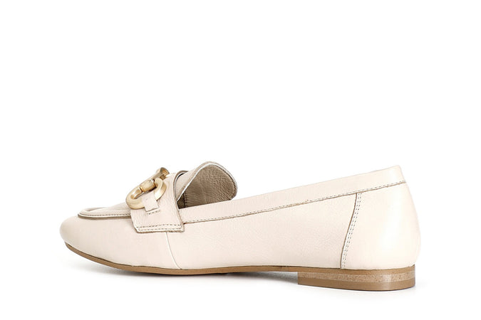 MOCASSINO IN PELLE CON MORSETTO