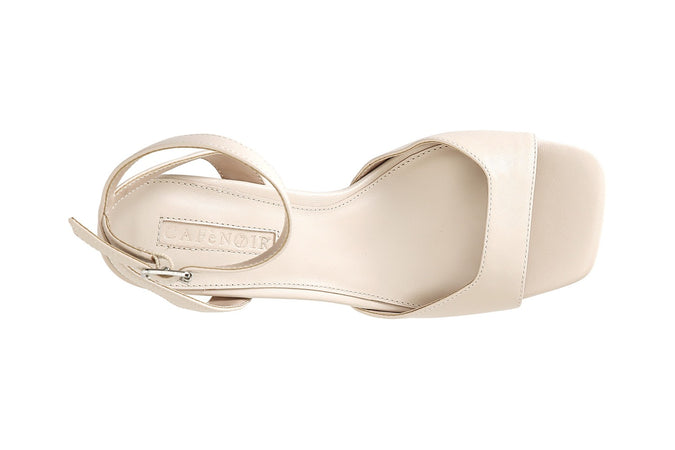 SANDALO IN PELLE CON ALLACCIATURA ALLA CAVIGLIA