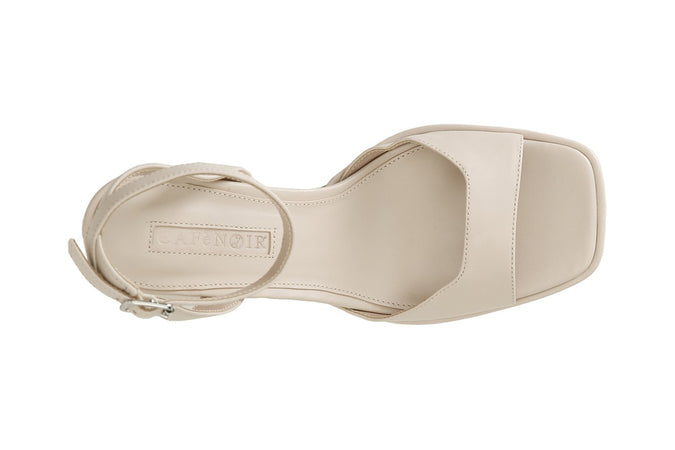 SANDALO IN PELLE CON ALLACCIATURA ALLA CAVIGLIA