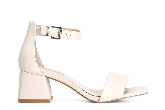 SANDALO IN PELLE CON ALLACCIATURA ALLA CAVIGLIA