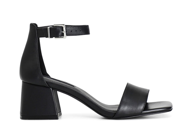 SANDALO IN PELLE CON ALLACCIATURA ALLA CAVIGLIA