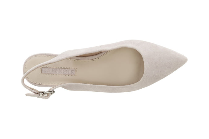 BALLERINA IN CAMOSCIO APERTA SUL DIETRO