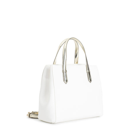 TOTE CON DETTAGLI IN MATERIALE SPECCHIOMAXI LOGO ED IMPUNTURE