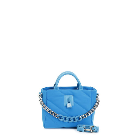 MINI TOTE IN NEOPRENE CON CATENA BICOLORE