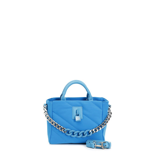 MINI TOTE IN NEOPRENE CON CATENA BICOLORE