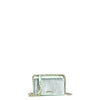 MINIBAG CON PATTINA CON MATERIALE EFFETTO METALLIZZATO E TRACOLLA CATENA