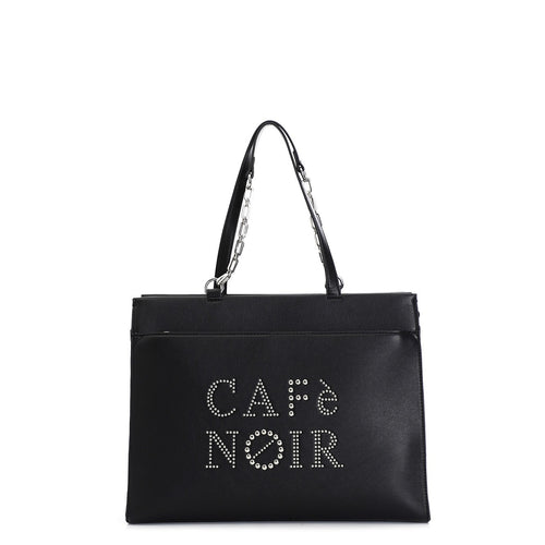 SHOPPING CON TASCA E APPLICAZIONE LOGO CON RIVETTI