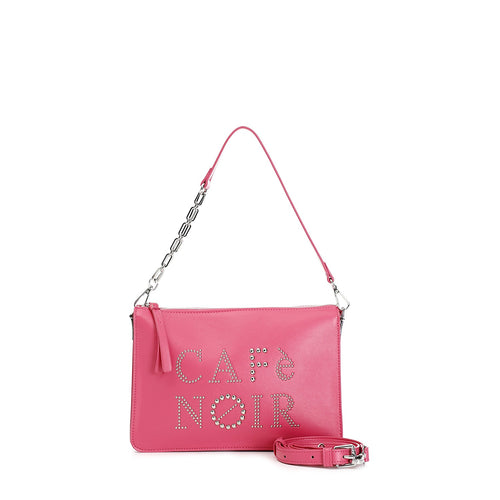 POCHETTE CON APPLICAZIONI LOGO CON RIVETTI