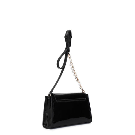 TRACOLLINA CON PATTINA EFFETTO VERNICE CON DETTAGLIO CATENA E LOGO CHARMS