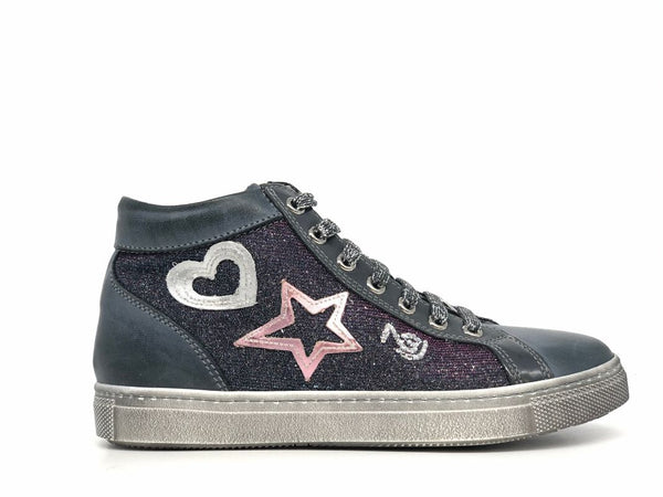 NERO GIARDINI Sneakers bimba blu mid