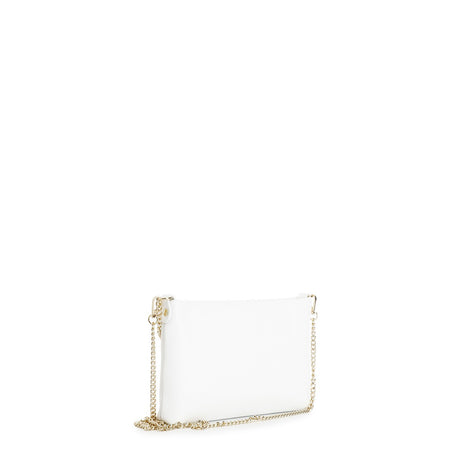 POCHETTE IN PELLE MARTELLATA CON TRACOLLE IN CATENA