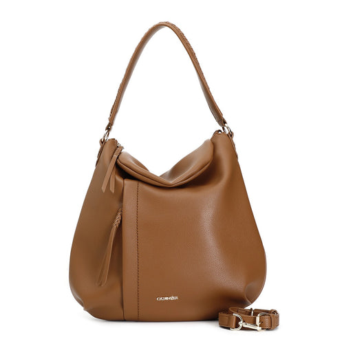 SACCA CON TASCA E ZIP, MANICO CON INFILATURA