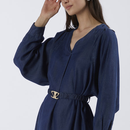 ABITO IN TENCEL DENIM