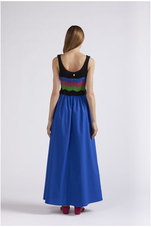 ABITO LUNGO CON TOP LAVORATO A CROCHET