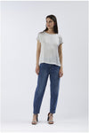 BLUSA A SCATOLINA CON MANICHE A PIPISTRELLO
