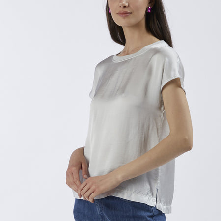 BLUSA A SCATOLINA CON MANICHE A PIPISTRELLO