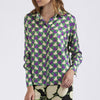 CAMICIA IN SATIN DI VISCOSA STAMPATA