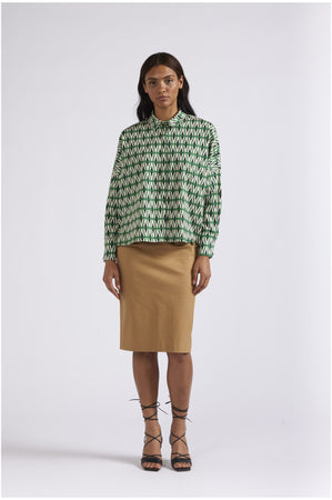 CAMICIA IN POPELINE STAMPATO