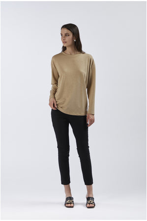FELPA AMPIA TESSUTO LUREX