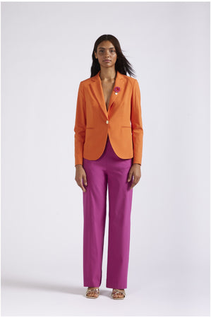 GIACCA MONOPETTO TESSUTO SUPERSTRETCH FIAMMATO