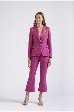 GIACCA MONOPETTO FINTO DENIM