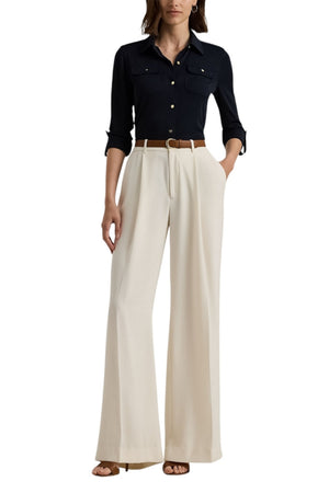 Ralph Lauren Pantaloni Avorio da donna