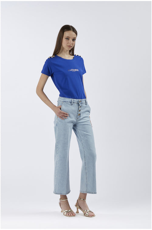 PANTALONE CULOTTE CON BOTTONIERA