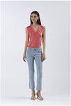 DENIM CROPPED FLARE