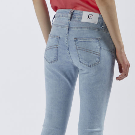 DENIM CROPPED FLARE