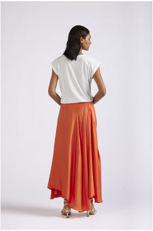 GONNA CON SPICCHI IN SATIN