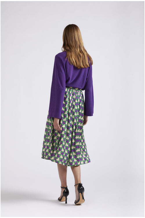 ABITO GONNA A RUOTA STAMPATA