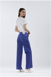 PANTALONE WIDE LEG TINTO CAPO