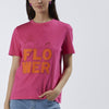 T SHIRT BASICA A MANICHE CORTE BE A FLOWER