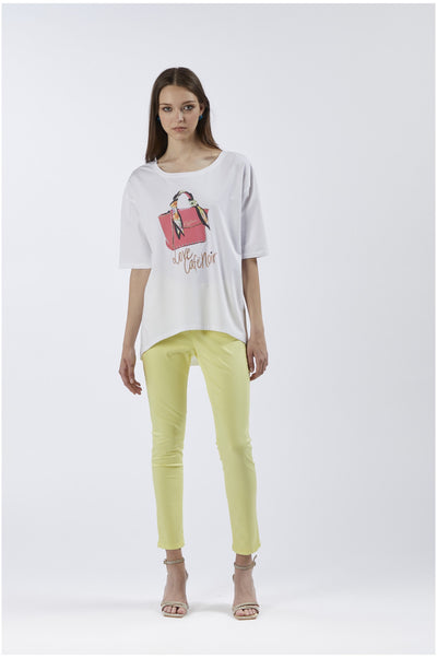 TSHIRT OVER STAMPA BORSA