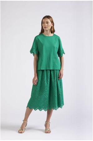 TSHIRT A SCATOLINA CON SAN GALLO ALLE MANICHE