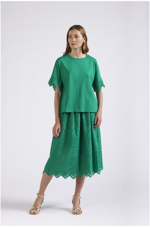 TSHIRT A SCATOLINA CON SAN GALLO ALLE MANICHE