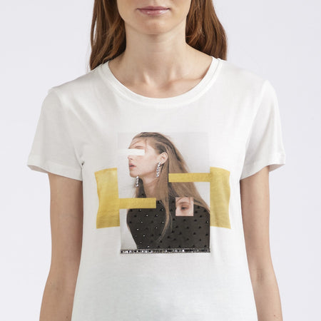 TSHIRT VOLTO DI DONNA