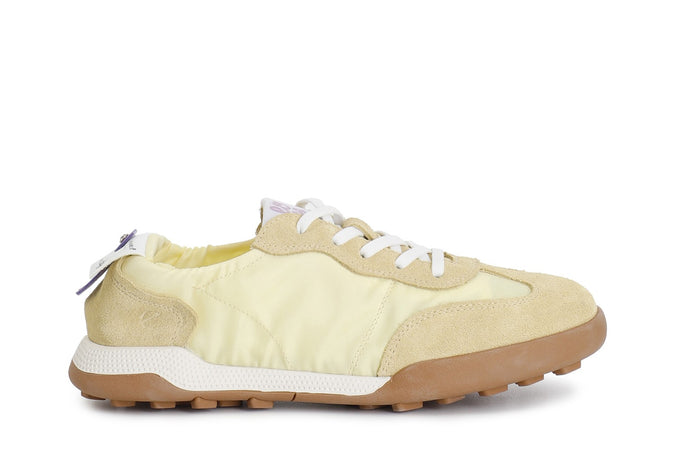SNEAKERS ALLACCIATA IN TESSUTO NYLON E PELLE SCAMOSCIATA