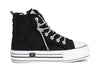 SNEAKER MID IN CANVASS CON LACCI STRASS