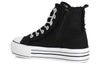 SNEAKER MID IN CANVASS CON LACCI STRASS