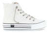 SNEAKER MID IN CANVASS CON LACCI STRASS