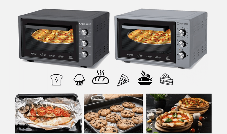 Behome Forno Elettrico 38 litri Ventilato