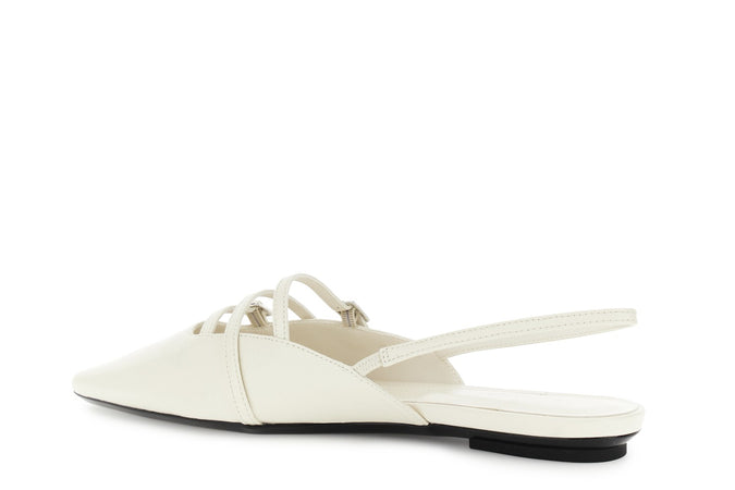 BALLERINA IN PELLE LACCIO INCROCIATO