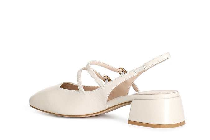 BALLERINA IN NAPPA DUE FIBBIE LACCIO DIETRO