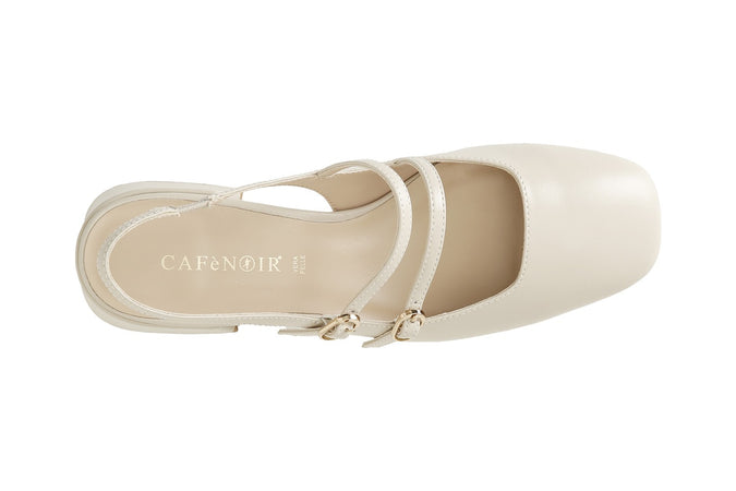 BALLERINA IN NAPPA DUE FIBBIE LACCIO DIETRO