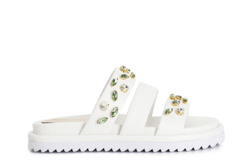 CIABATTA TRE FASCE CON STRASS