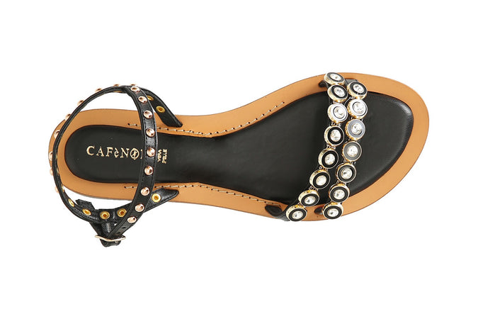 SANDALO GILDA IN NAPPA CON ACCESSORI